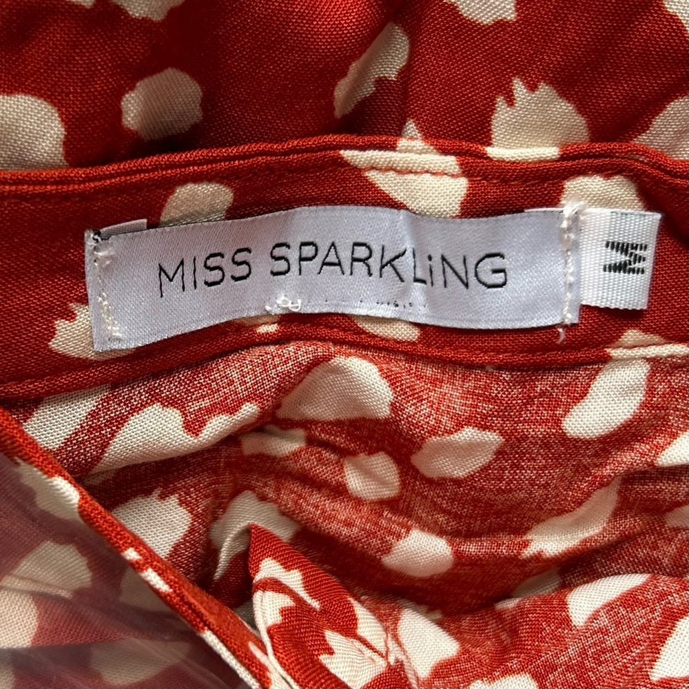 🍒NEW IN BAG Red With White Polka Dots Long Sleeve Dress. Size: Medium - Picture 10 of 12
